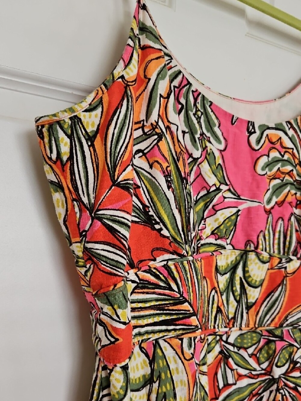 BN Tropical Print Linen Dress - Picture 2 of 9